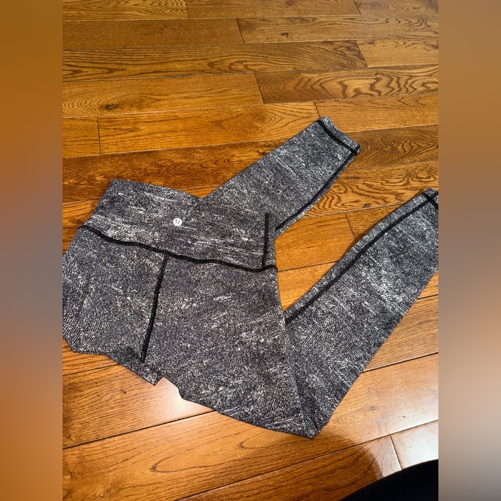 Lululemon Athletica Black and Gray Leggings